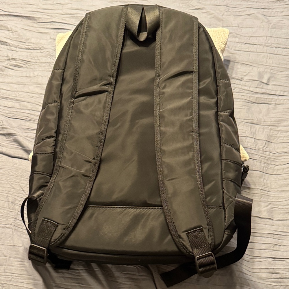 Black Quilted Backpack - Picture 4 of 4